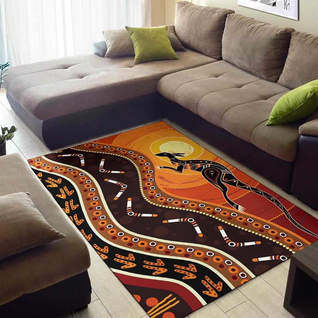 area-rug-aboriginal-kangaroo-boomerang-dot-panting