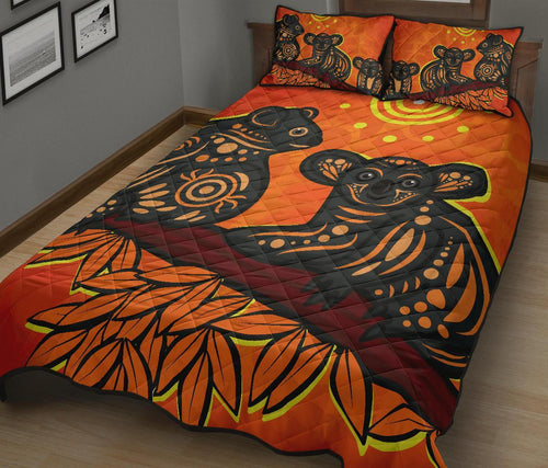 aboriginal-quilt-bed-set-aboriginal-dot-painting-art