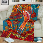 aboriginal-premium-blanket-indigenous-boomerang