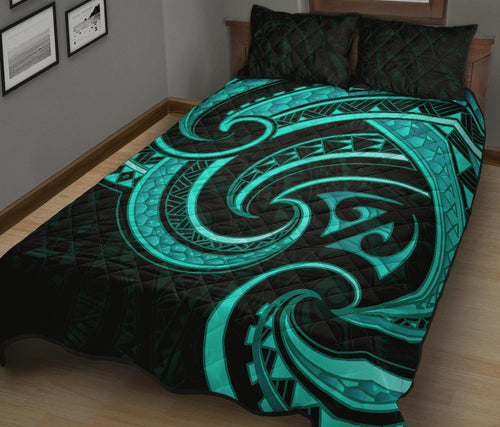 new-zealand-maori-mangopare-quilt-bed-set-polynesian-turquoise