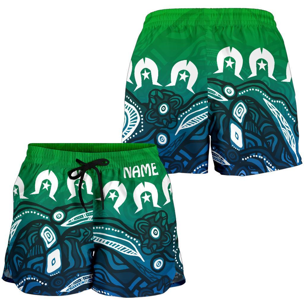 [Custom] Torres Strait Islands Women's Shorts - Blue - Vibe Hoodie