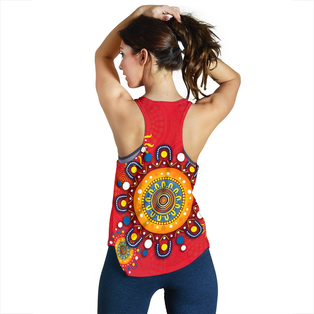 Gold Coast Women Racerback Tank Suns Indigenous - Vibe Hoodie