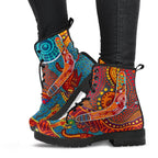 aboriginal-leather-boots-indigenous-boomerang