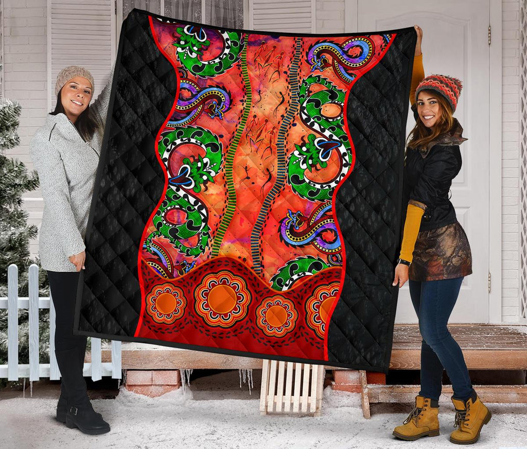 aboriginal-premium-quilt-aussie-indigenous-patterns-orange