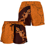 Aboriginal Women's Shorts - Lizard in Aboriginal Dreaming - Vibe Hoodie