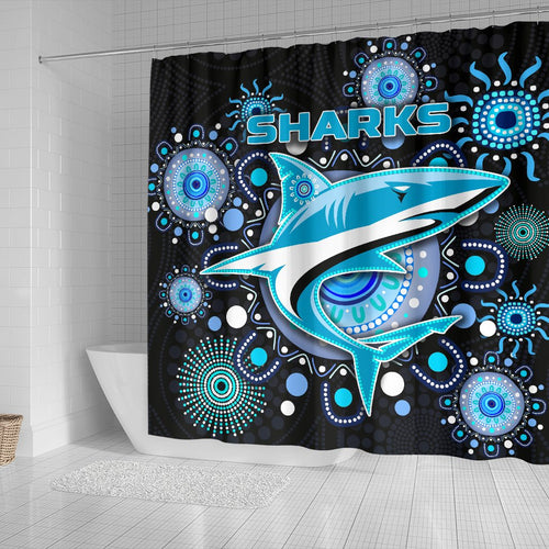cronulla-shower-curtain-sharks-indigenous