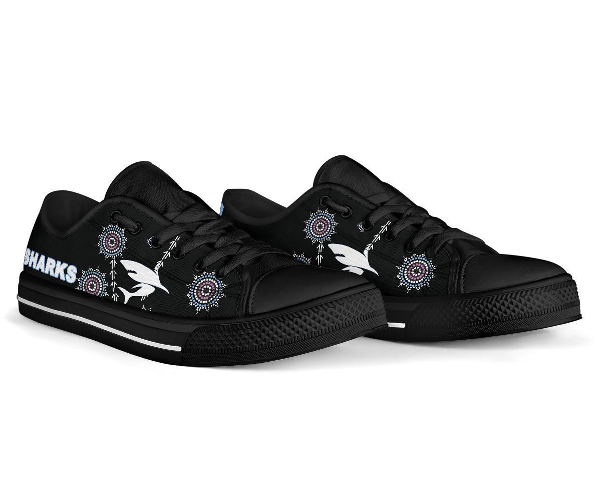 cronulla-low-top-shoe-sharks-simple-indigenous-black