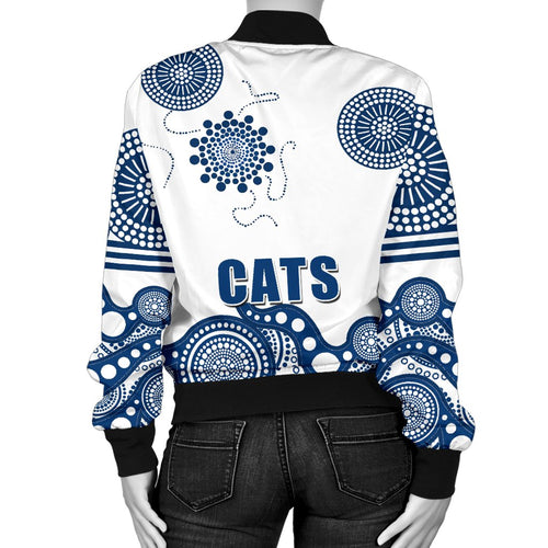 cats-women-bomber-jacket-geelong-indigenous
