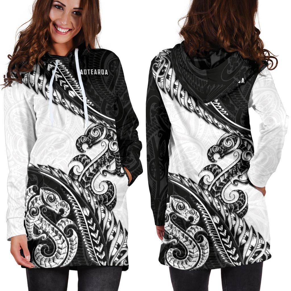 aotearoa-womens-hoodie-dress-silver-fern-manaia