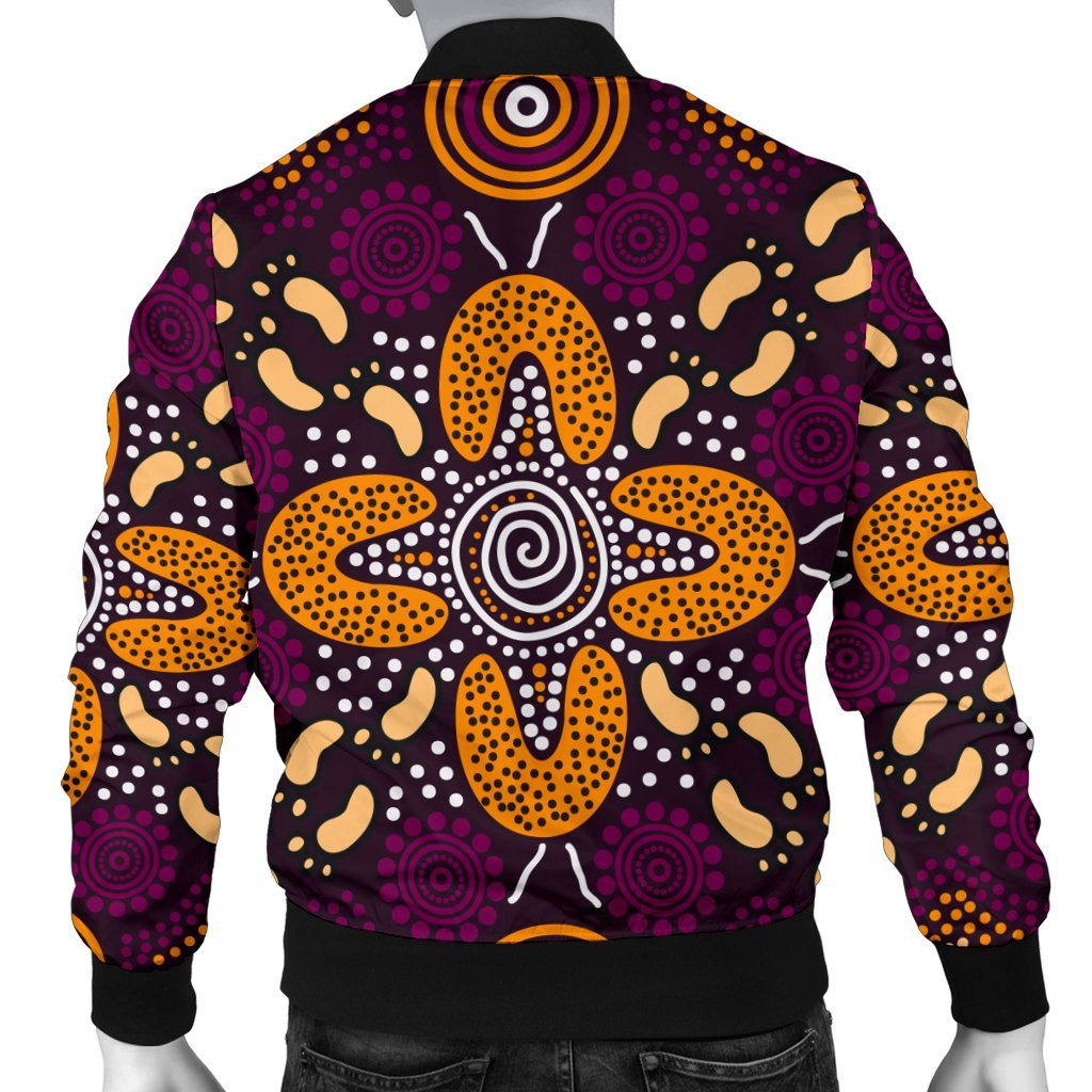 aboriginal-mens-bomber-jacket-flowers-dot-panting-art