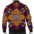 aboriginal-mens-bomber-jacket-flowers-dot-panting-art