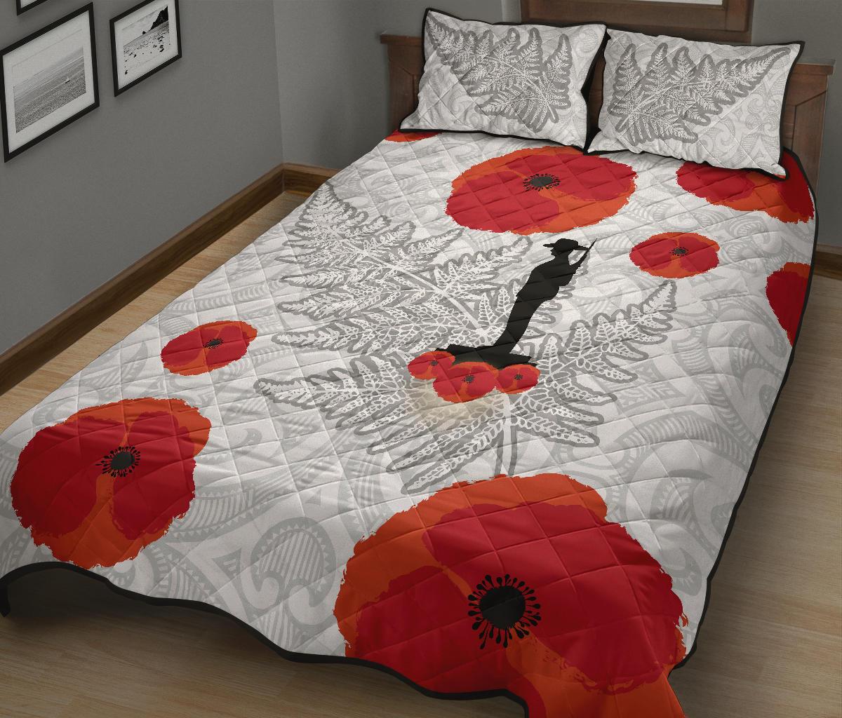 anzac-maori-quilt-bed-set-silver-fern-lest-for-get