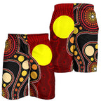 aboriginal-mens-shorts-australia-aboriginal-lives-matter-flag-circle-dot-painting-art-shorts