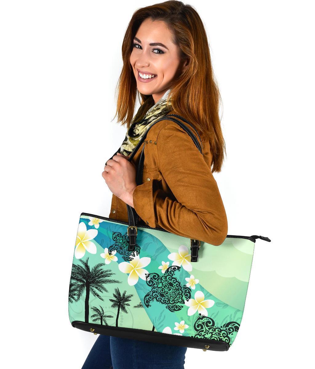 turtle-plumeria-large-leather-tote
