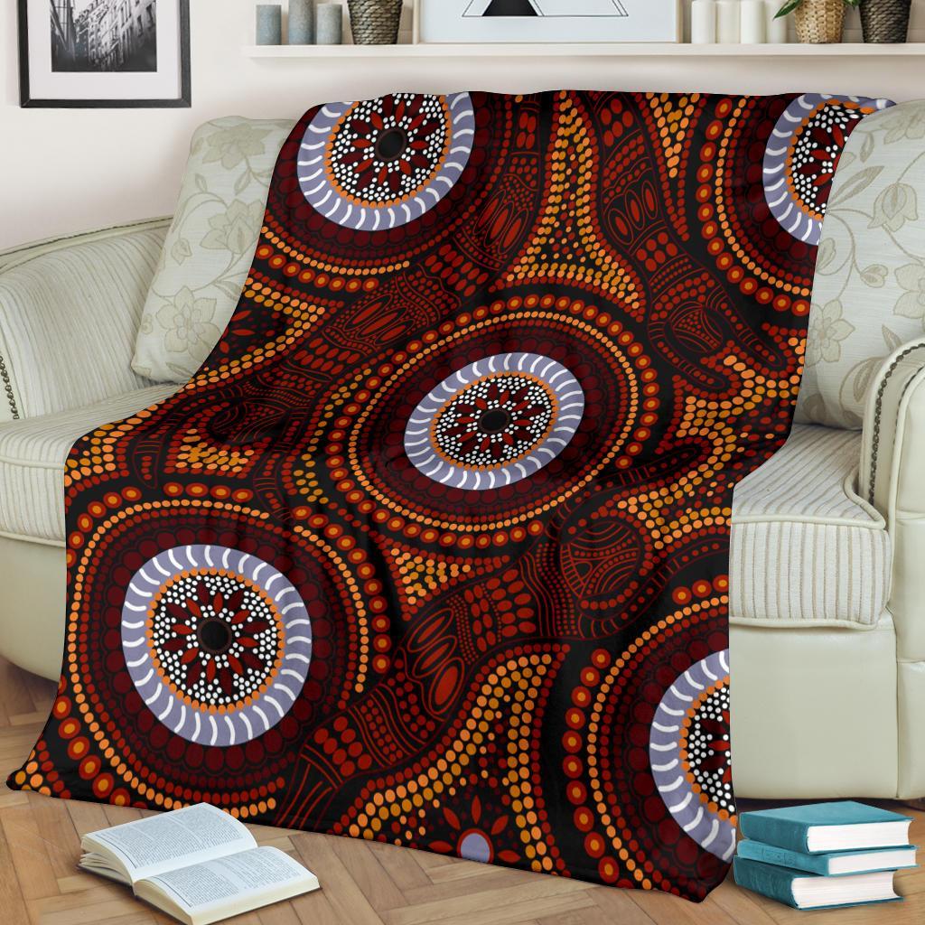 aboriginal-premium-blanket-aboriginal-human-dot-painting-art