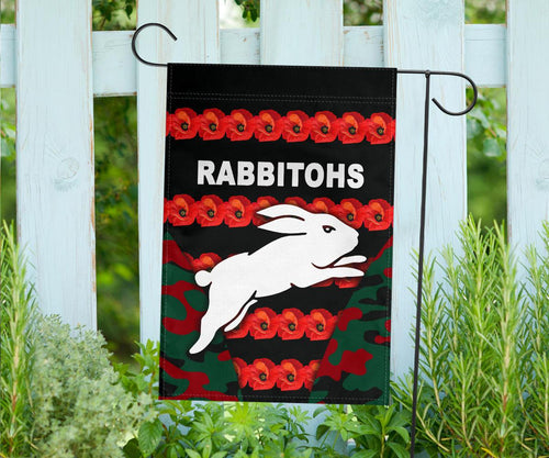 south-sydney-rabbitohs-flag-anzac-day-poppy-flower-vibes