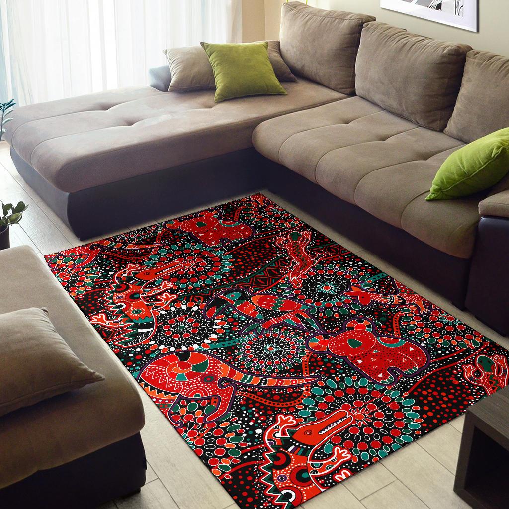 rugs-aboriginal-animal-dot-acrylic-paint