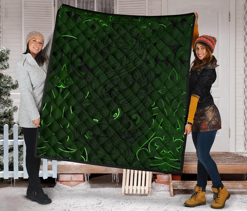 new-zealand-premium-quilt-maori-gods-tumatauenga-god-of-war-green