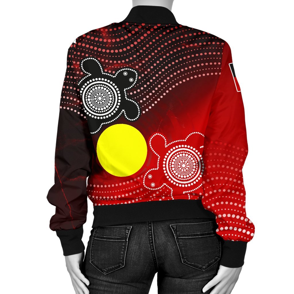 aboriginal-womens-bomber-jacket-indigenous-circle-dot-painting-style