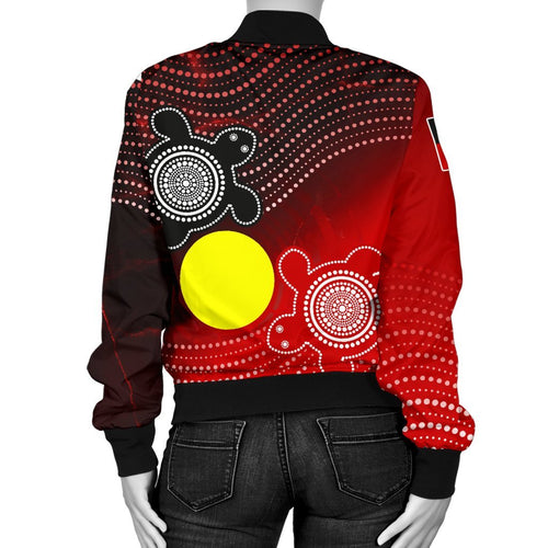 aboriginal-womens-bomber-jacket-indigenous-circle-dot-painting-style