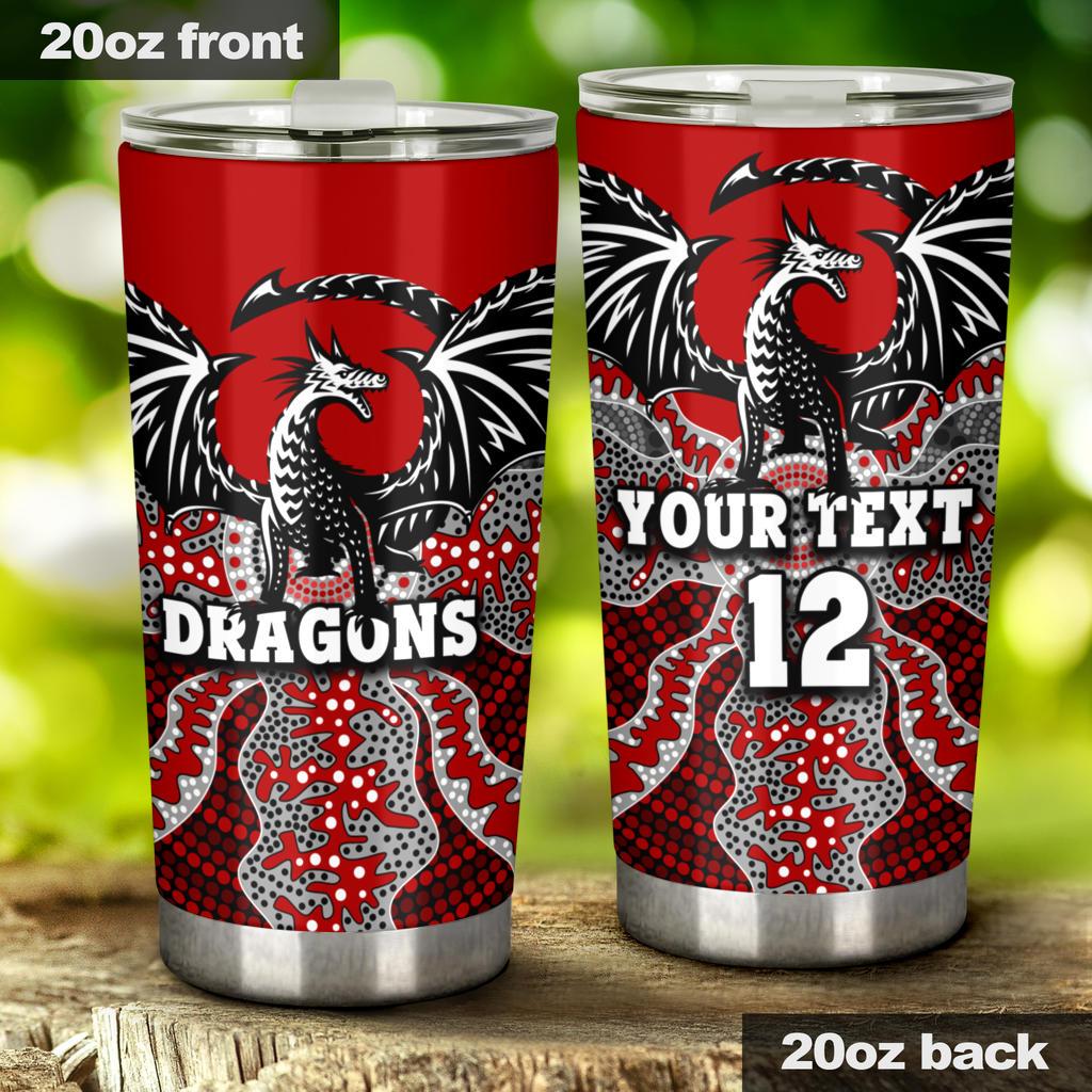 custom-personalised-dragons-tumbler-st-george-aboriginal-1