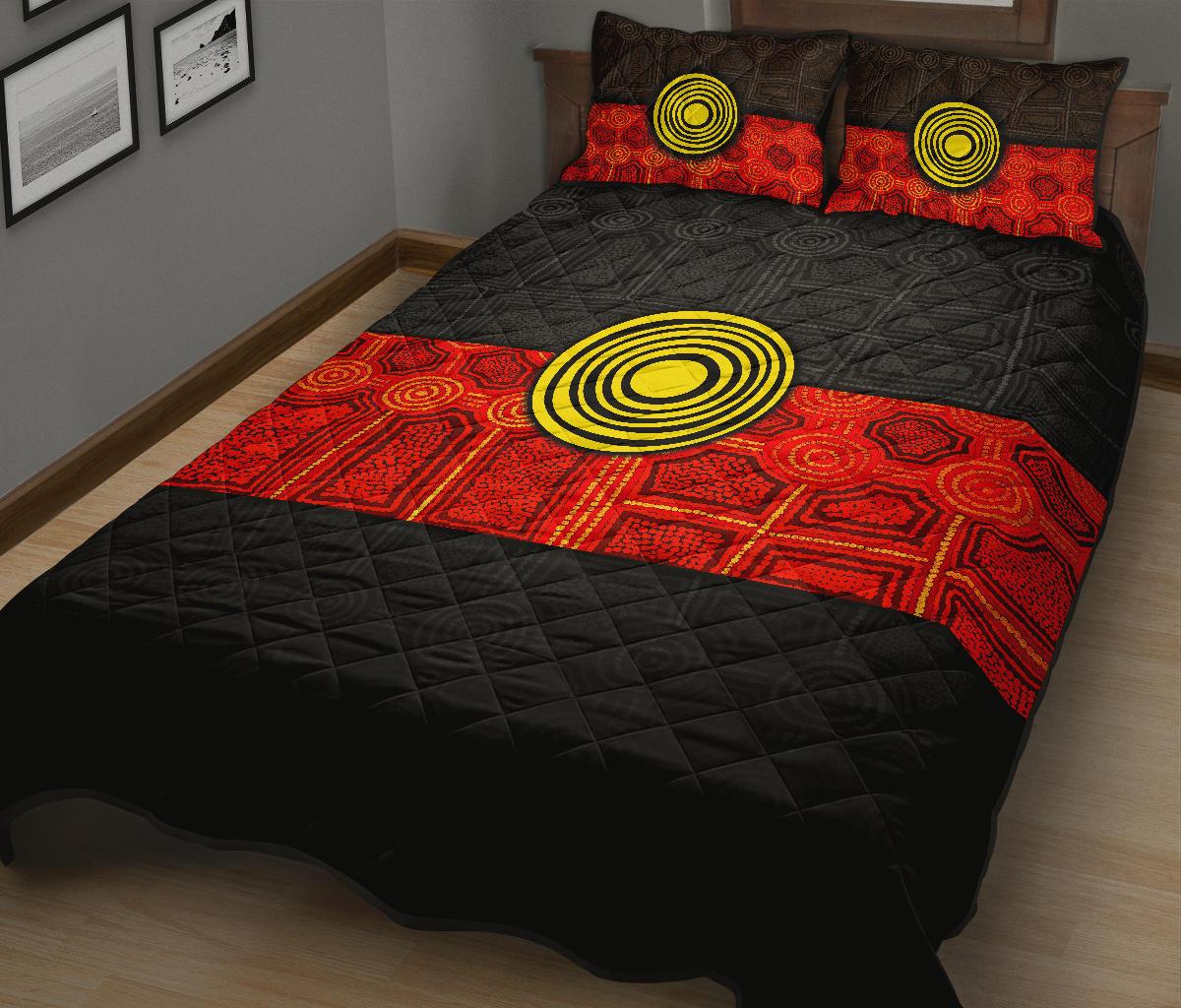 aboriginal-quilt-bed-set-aussie-indigenous-flag