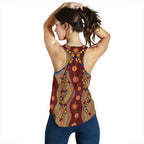 Racerback Tank - Aboriginal Dot Painting Top Tank - Women - Vibe Hoodie