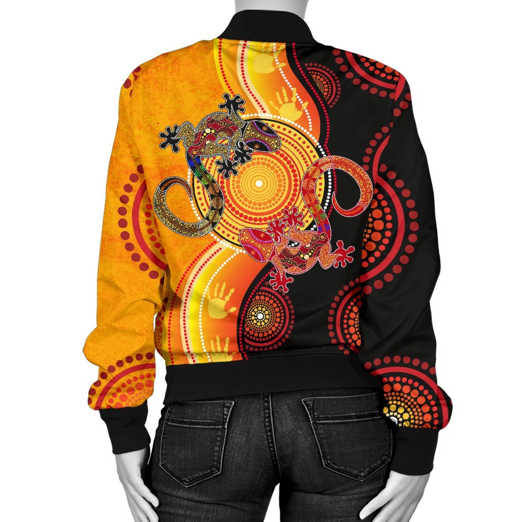 aboriginal-womens-bomber-jacket-couple-aboriginal-lizards