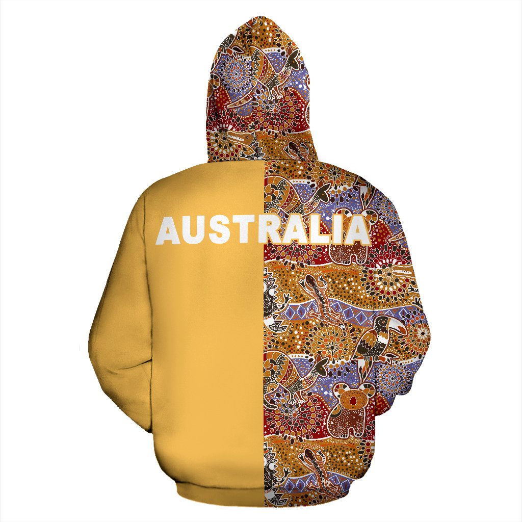 aboriginal-zip-up-hoodie-koala-lizard-kangaroo-symbol-australia