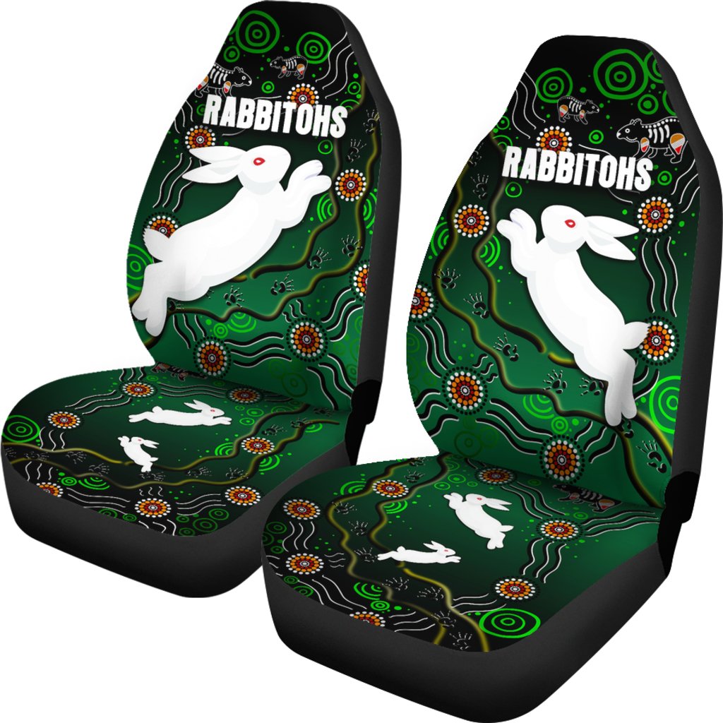 rabbitohs-car-seat-covers-simple-indigenous