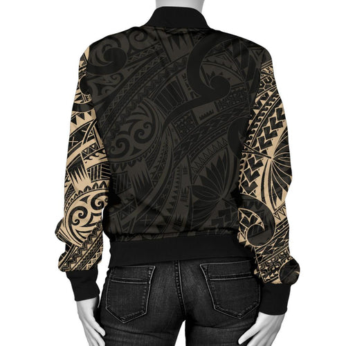 new-zealand-women-bomber-jacket-maori-turtle-tattoo-gold
