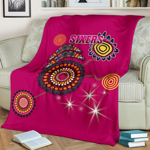 sydney-premium-blanket-sixers-indigenous-magenta