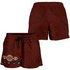Shorts - Aboriginal Patterns Short Didgeridoo Australia - Women - Vibe Hoodie