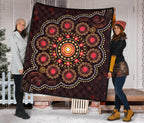 aboriginal-premium-quilt-australian-colorful-flower-dot-painting-art
