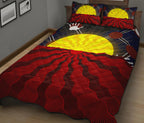 aboriginal-quilt-bed-set-aboriginal-lives-matter-flag-sun-dot-painting