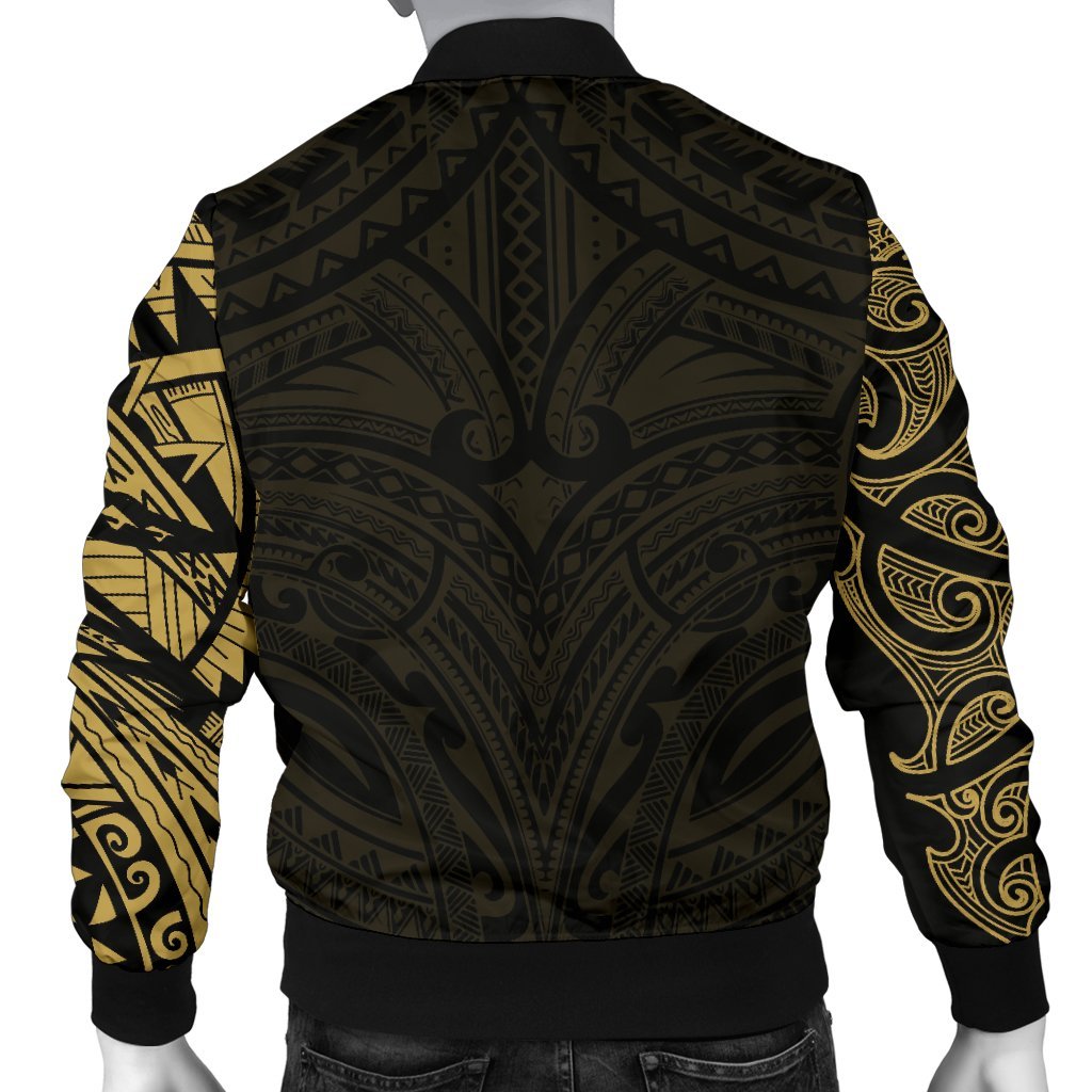 new-zealand-mens-bomber-jacket-maori-polynesian-tattoo-gold