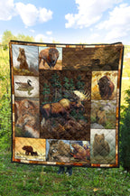 canada-animals-rustic-style-premium-quilt