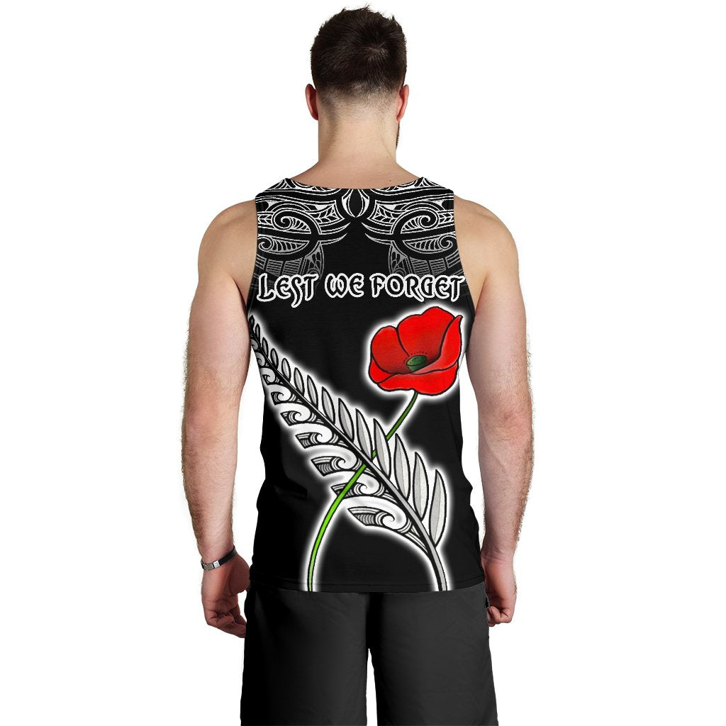 anzac-australia-and-new-zealand-men-tank-top-poppy-fern-lest-we-forget