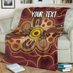 custom-aboriginal-premium-blankets-indigenous-lizard-dot-painting-art