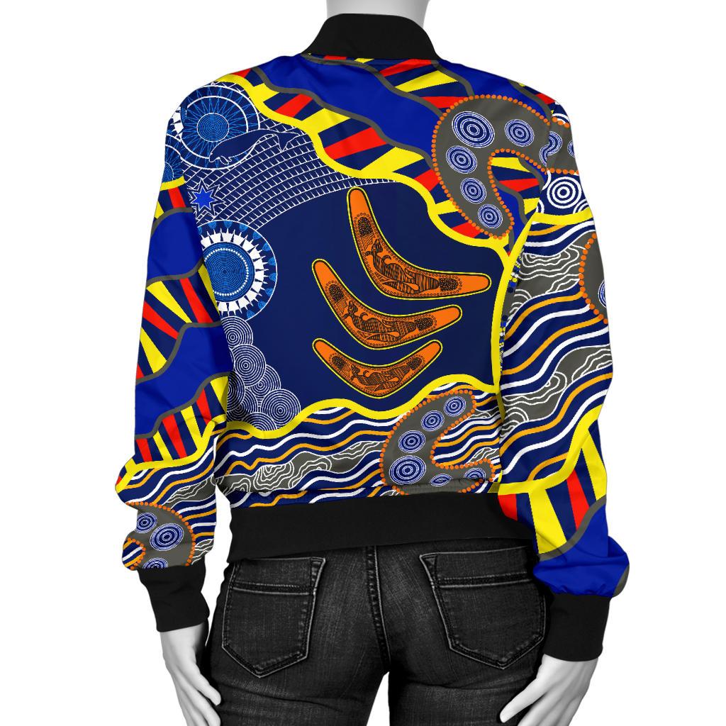 aboriginal-womens-bomber-jacket-australian-boomerang-dot-painting-art