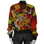 custom-aboriginal-womens-bomber-jacket-kangaroo-and-lizard-dot-painting-art