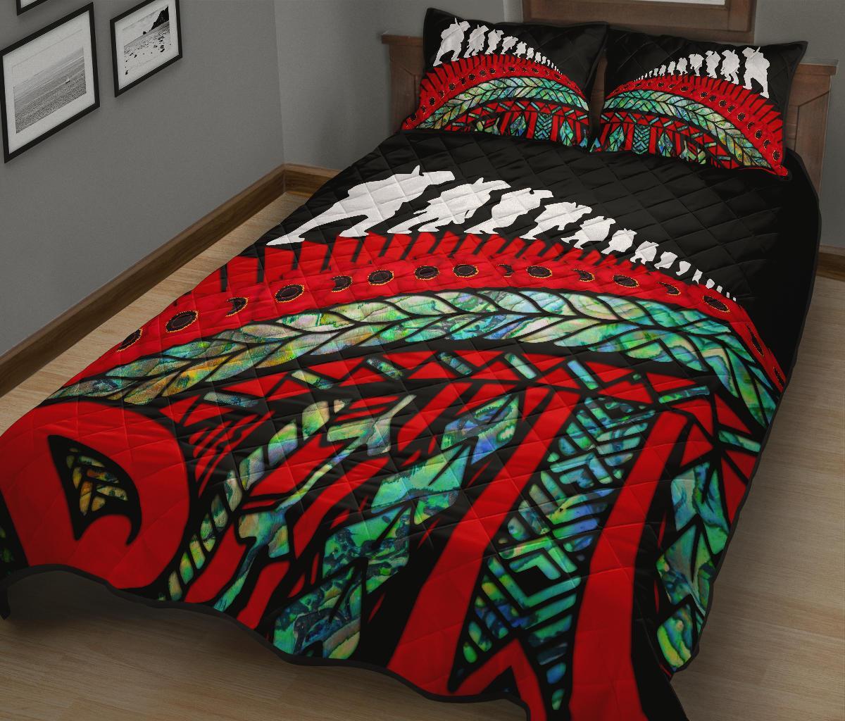 anzac-new-zealand-quilt-bed-set-poppies-lest-we-forget-maori-soldiers-paua