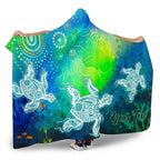 custom-text-aboriginal-hooded-blanket-indigenous-turtle-ocean-dot-painting-art