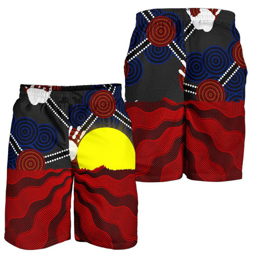 aboriginal-mens-shorts-aboriginal-lives-matter-flag-sun-dot-painting