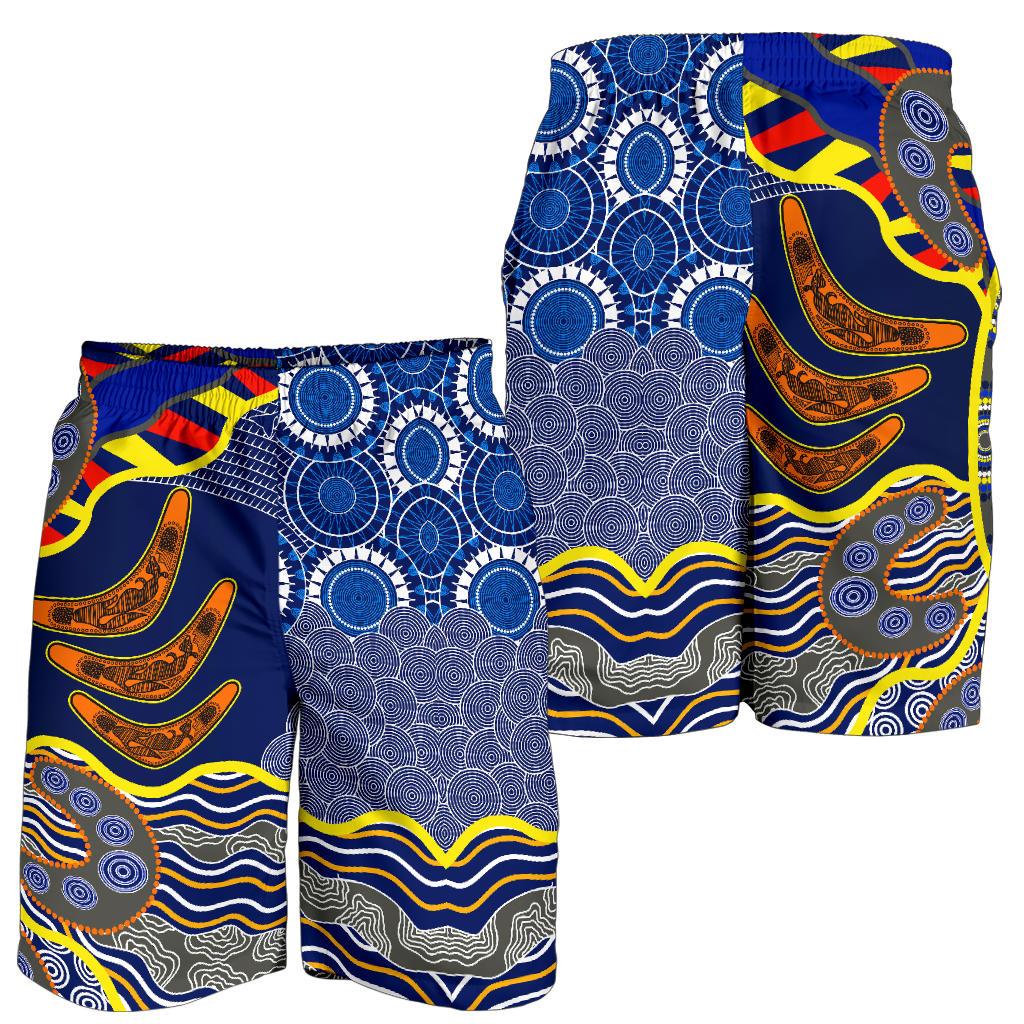 aboriginal-mens-shorts-australian-boomerang-dot-painting-art