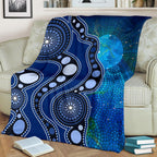 aboriginal-premium-blanket-australia-indigenous-flag-circle-dot-painting-art-blue