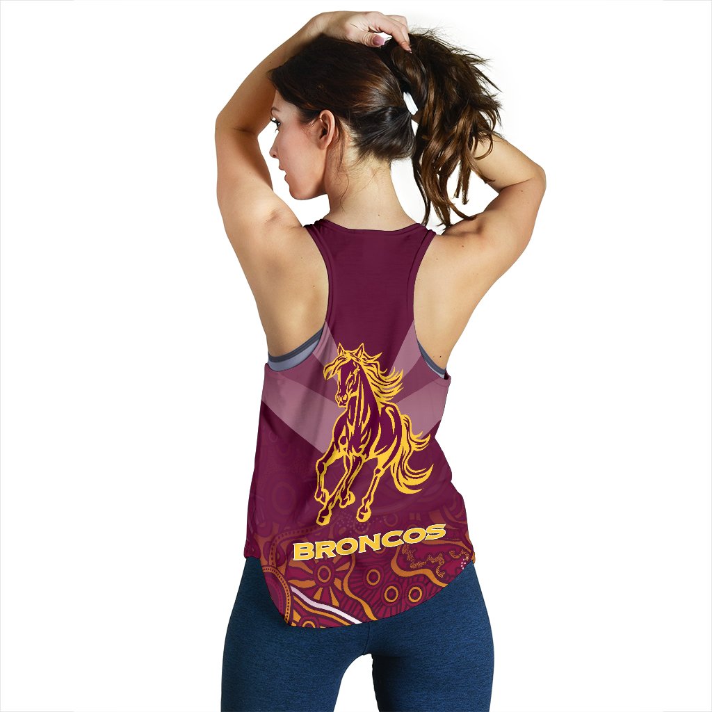 Brisbane Broncos Indigenous Women Racerback Tank - Vibe Hoodie