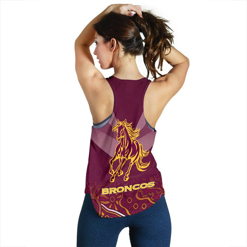 Brisbane Broncos Indigenous Women Racerback Tank - Vibe Hoodie