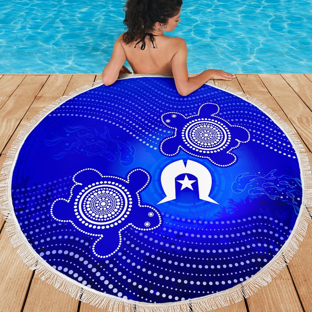 torres-strait-islanders-beach-blanket-torres-symbol-with-turtle