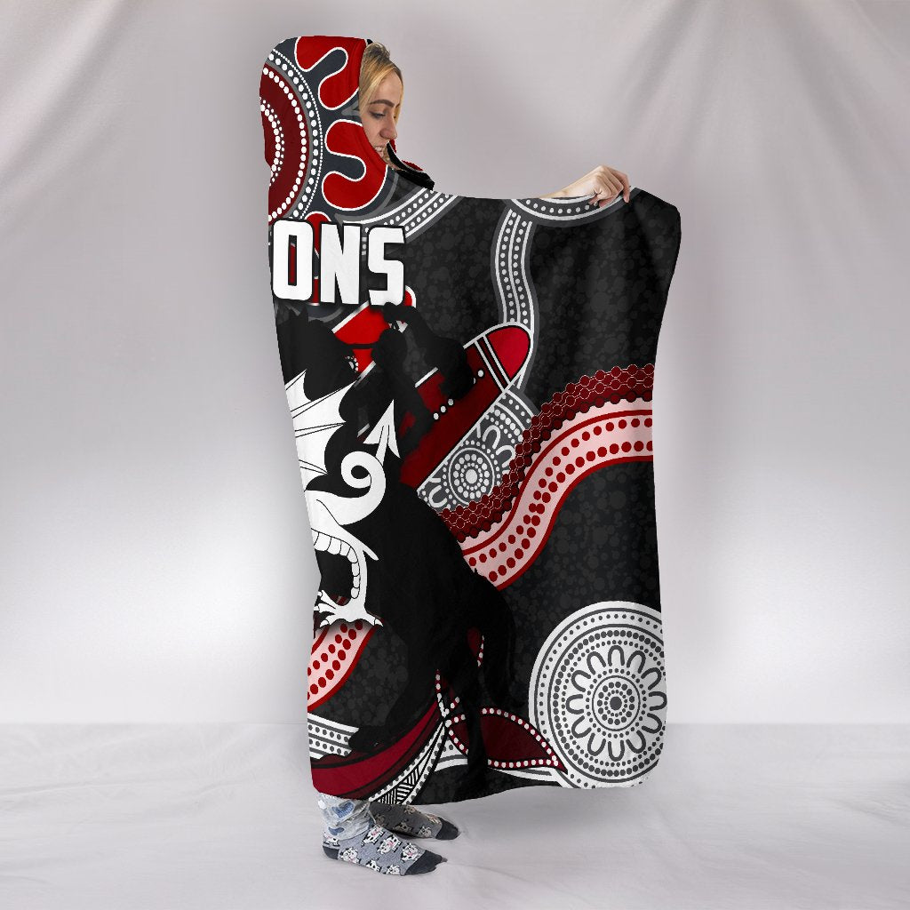 dragons-hooded-blanket-st-george-indigenous-black